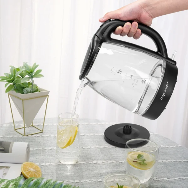 Hervidor Aigostar 1,7 L de cristal con luz LED - Image 3