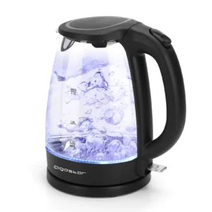 Hervidor eléctrico Aigostar 1,7L de cristal con iluminación LED azul