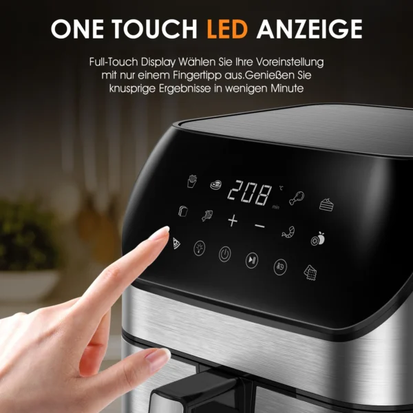 Robot de Cocina Multifunción 4,5L con Pantalla Táctil – 10 Programas – Amasadora, Batidora y Cocción Automática - Image 2