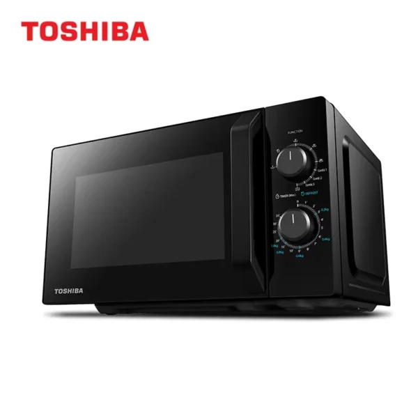Microondas Toshiba MW2-MG20P negro con grill de 1000W y múltiples funciones