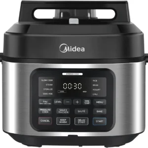 Olla multifunción Midea 9 en 1 de 6L con 12 programas para cocinar fácil