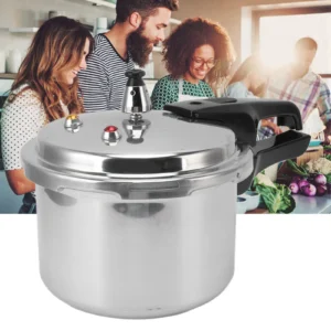 Olla a presión de aluminio 3L para cocina de gas, resistente y segura
