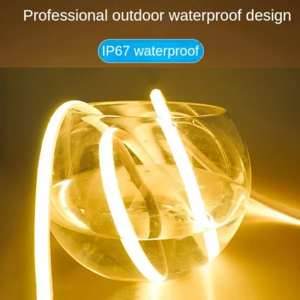 Tira LED COB 220V Impermeable – Alta Luminosidad para Interior y Exterior - Image 6
